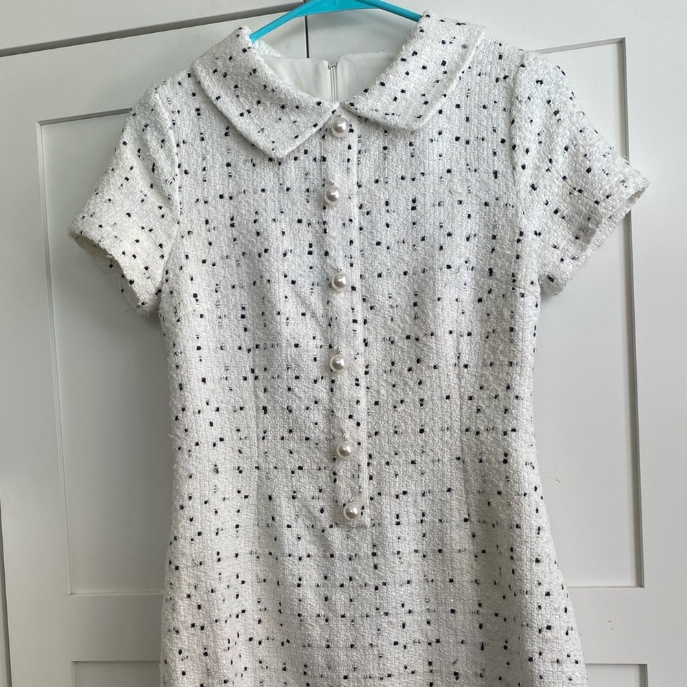 White Tweed Dress